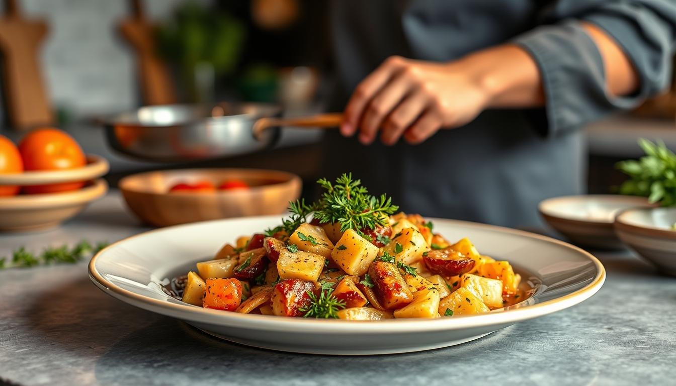 Ingredients prepared for a fast weeknight meal