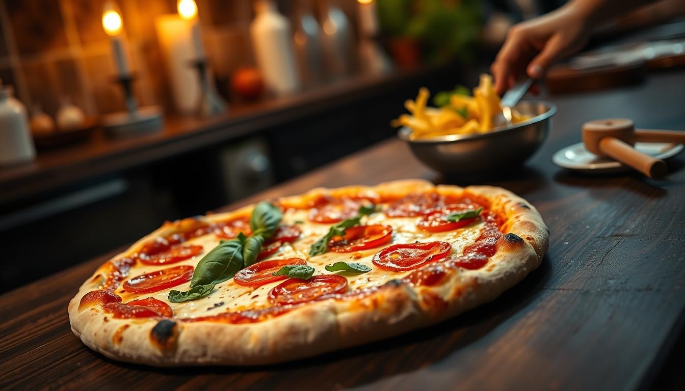 Freshly baked homemade cake in a kitchen setting